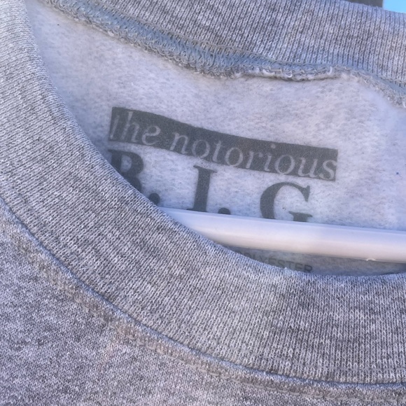 WOMENS BIGGIE CREW SWEATSHIRT IN HEATHER GRAY - Picture 9 of 9